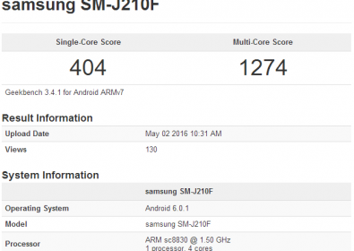 Samsung Galaxy J2 (2016 г.) ще бъде 5 ", бюджетен и  с 2 GB оперативна памет